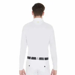 Turniershirt Herren, Turnierpolo, langarm