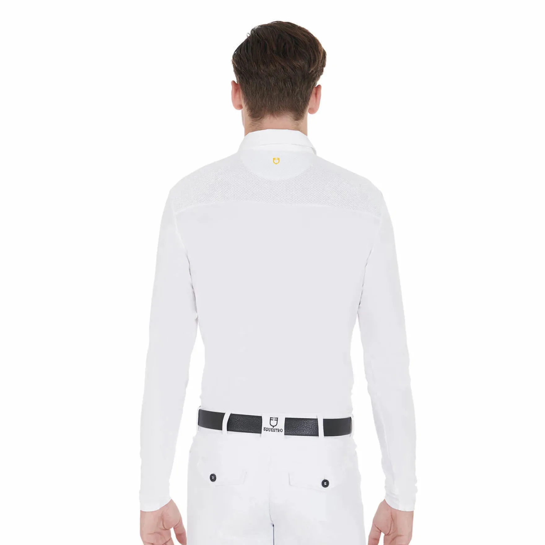 Turniershirt Herren, Turnierpolo, langarm