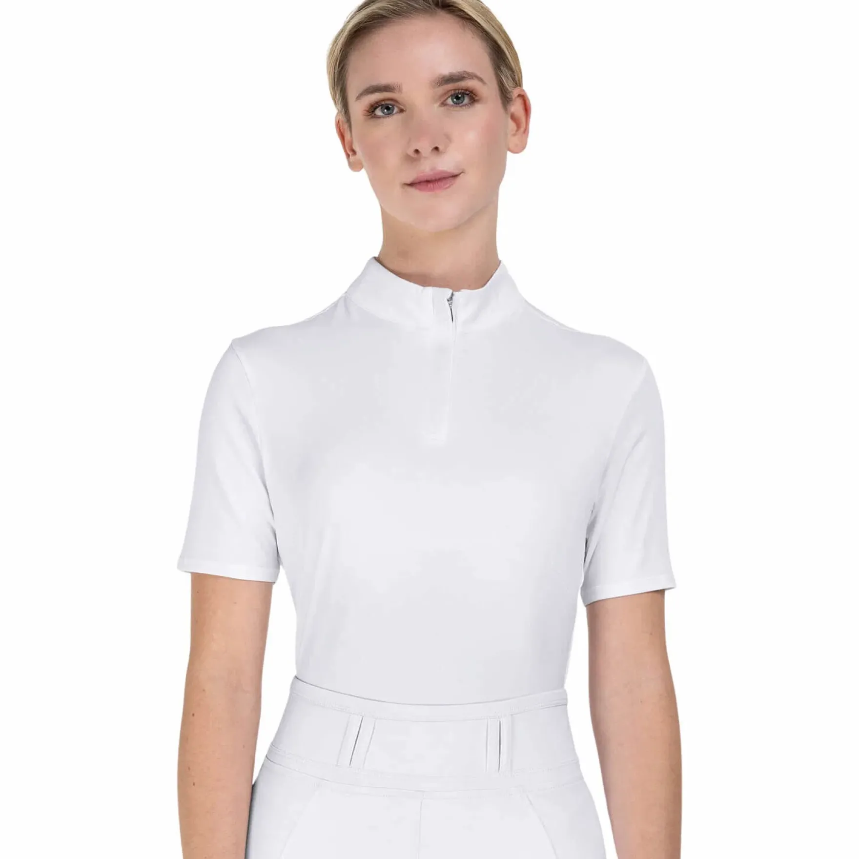 Turniershirt Mädchen Basic, kurzarm