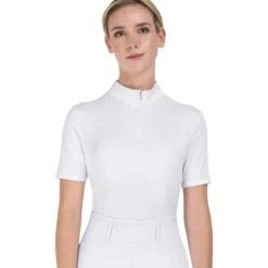 Turniershirt Mädchen Basic, kurzarm
