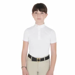 Turniershirt Mädchen, kurzarm