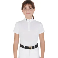 Turniershirt Mädchen, kurzarm