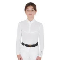 Turniershirt Mädchen, langarm