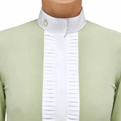 Turniershirt Mädchen Pleated Jersey L/S, UV-Shirt, langarm