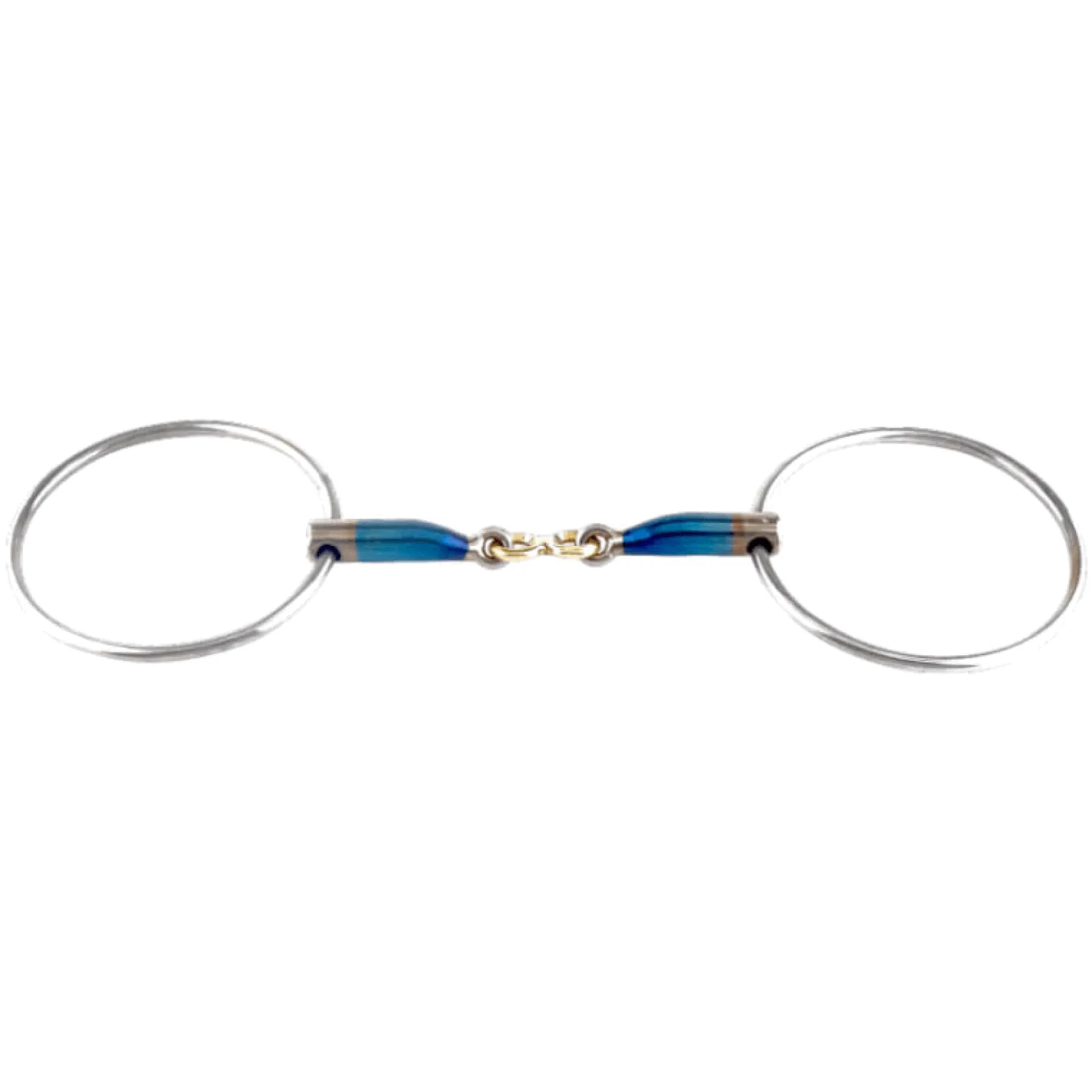 Wassertrense Große Ringe, Sweet Iron, French Link, Gebiss, doppelt gebrochen